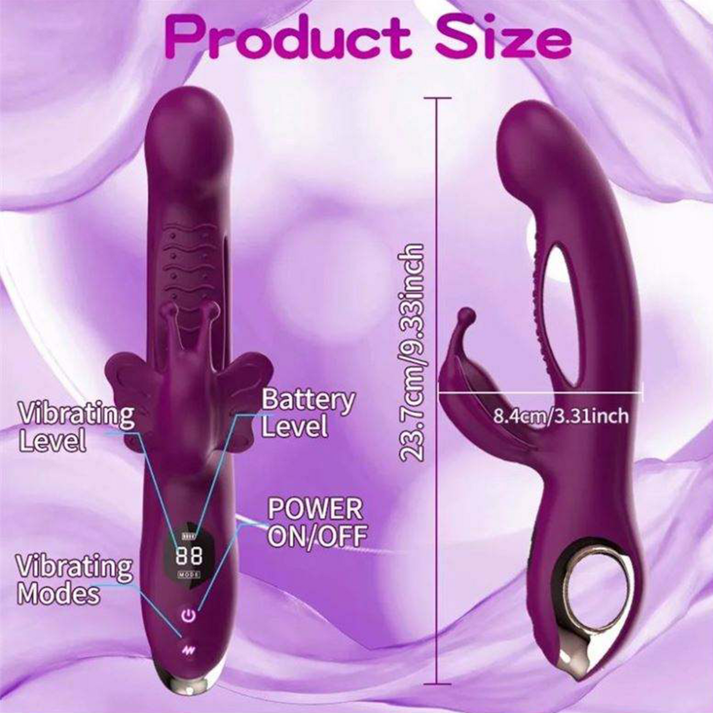 Double Stimulation Vibrator Anal Dildo for Man Sex Toys Adult Ring With Remote Control