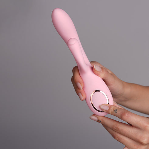 Double Head Vibrating G-point Clitor Stimulator Rabbit Vibrators for Women Pleasure Wand Massager Female Masturbator