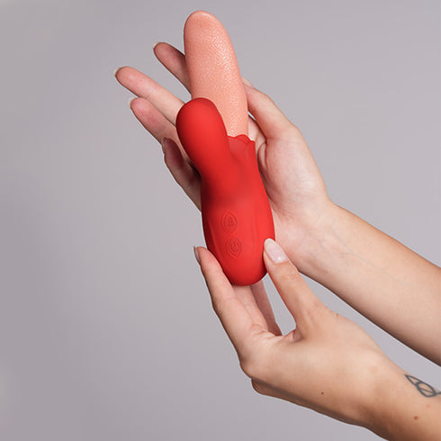 3 in 1 Lifelike Realistic Tongue Licking Vibrator G-spot Nipple Double Stimulator Sucking Vibrators Adult Sex Toys for Women