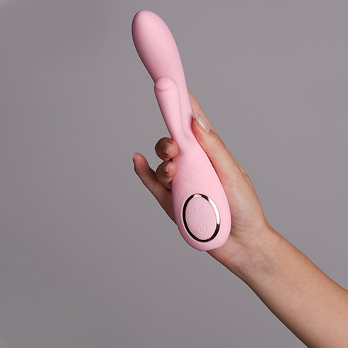 Double Head Vibrating G-point Clitor Stimulator Rabbit Vibrators for Women Pleasure Wand Massager Female Masturbator