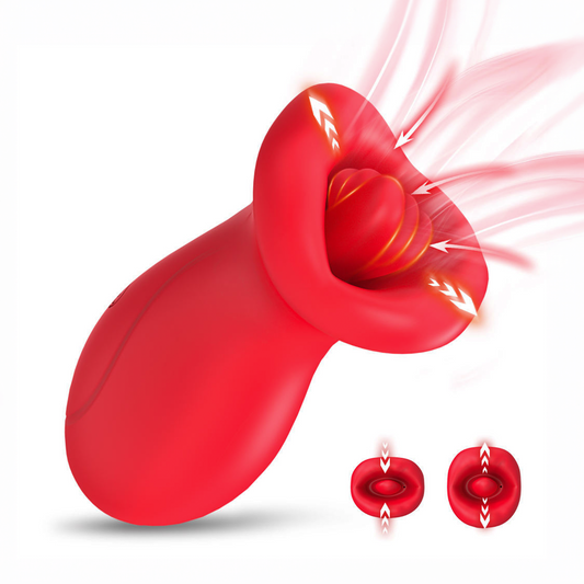 Clitoral 2 in 1 Vibrating and Sucking Tongue Vibrator Vibrators for Women G-spot