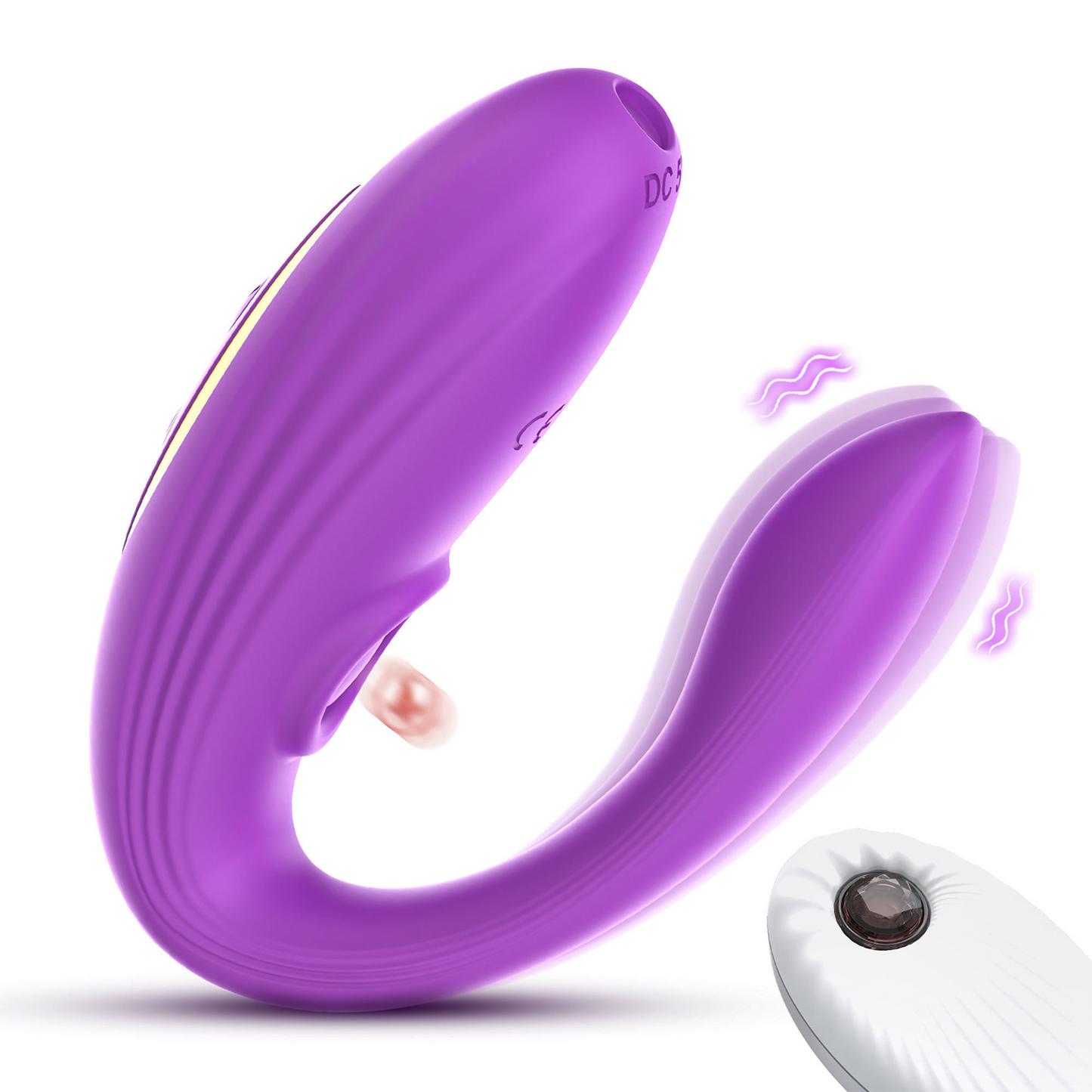 U Shaped Wearable Panty Vibrator Wireless Remote Control Dual Stimulation G Spot