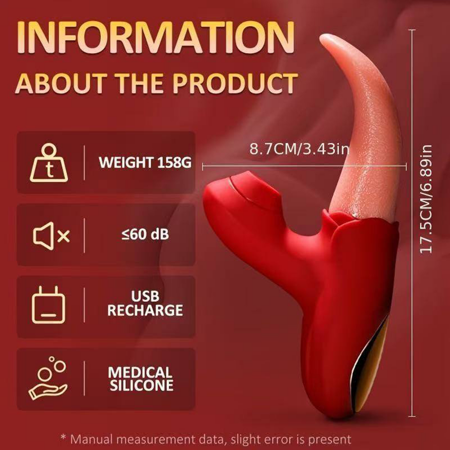 Realistic Tongue Licking Sucking Vibrators G Spot Clitoris Stimulator