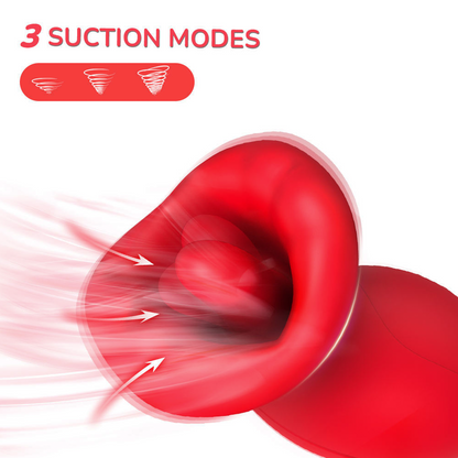 Clitoral 2 in 1 Vibrating and Sucking Tongue Vibrator Vibrators for Women G-spot