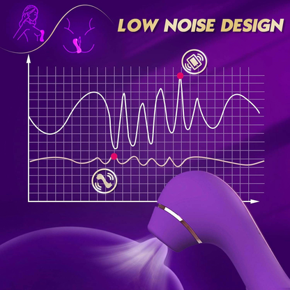 Women Sucking & Licking Sex Toy 2 in 1 Clitoris Vibrator for Women