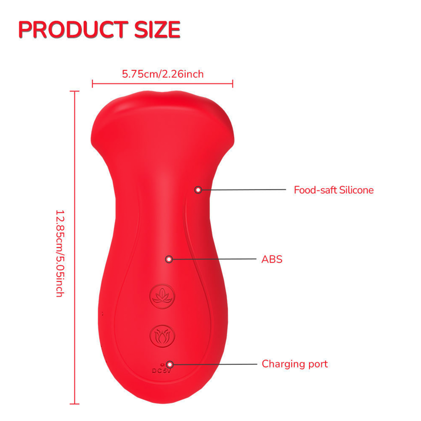 Clitoral 2 in 1 Vibrating and Sucking Tongue Vibrator Vibrators for Women G-spot