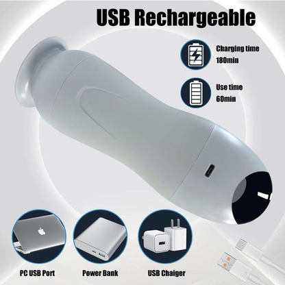 Voice Vibrating Electric Male Masturbator Cup Deep Throat Silicone