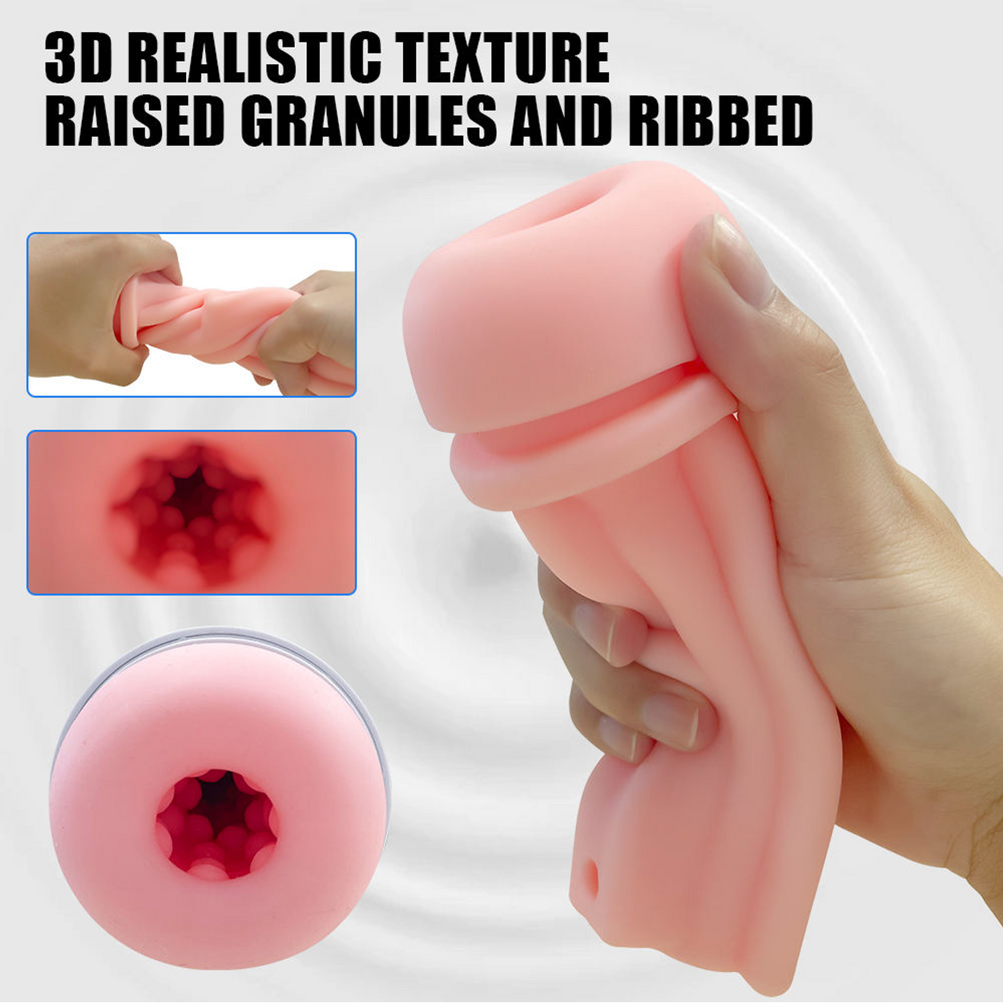 Voice Vibrating Electric Male Masturbator Cup Deep Throat Silicone