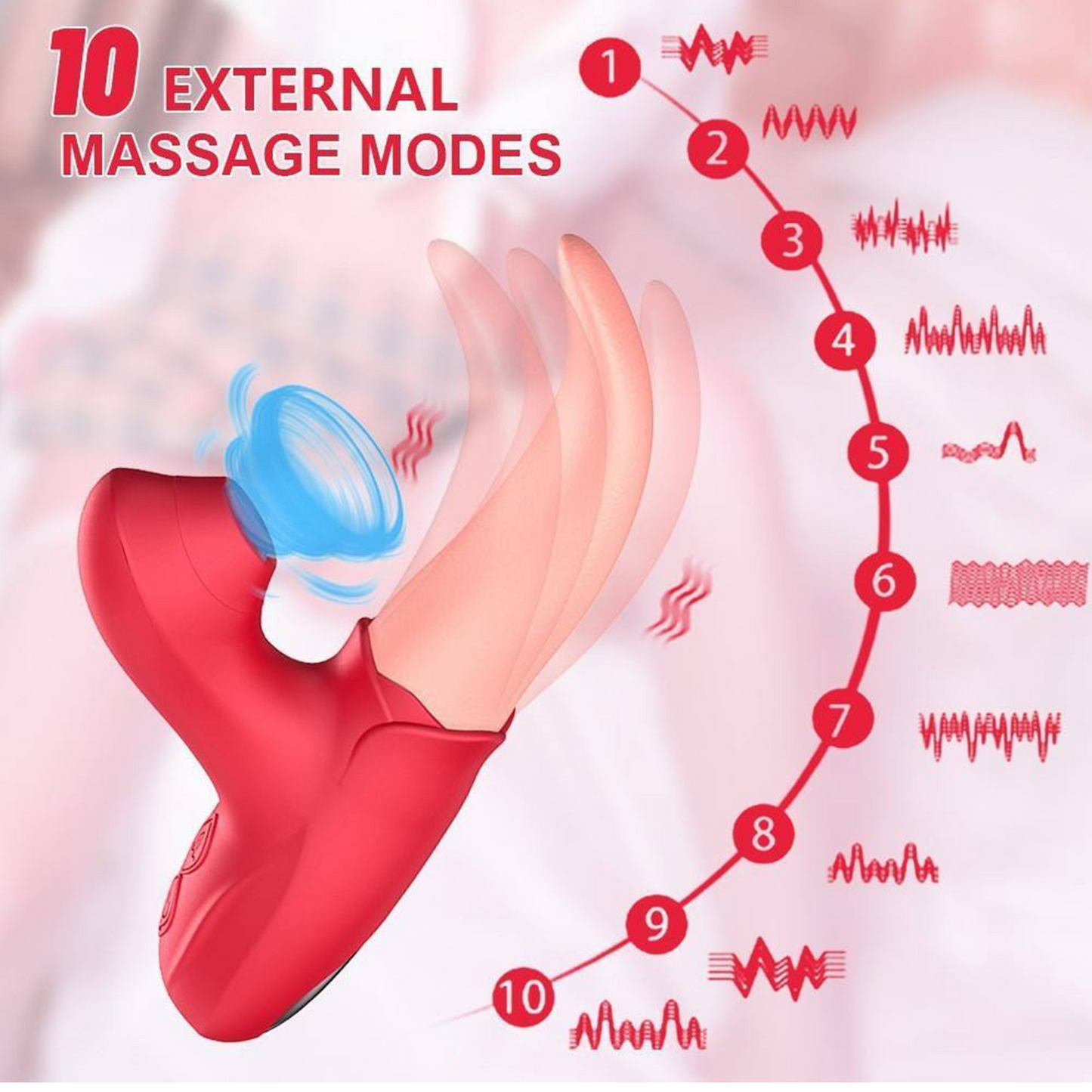 Realistic Tongue Licking Sucking Vibrators G Spot Clitoris Stimulator