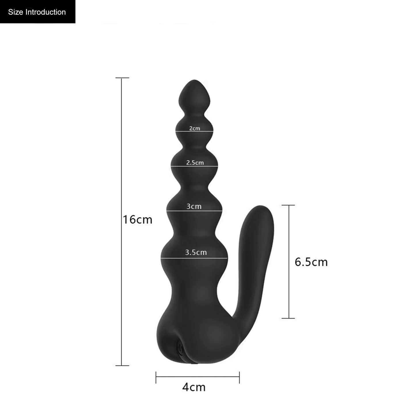 10-Speed Anal Beads Vibrator Butt Plug