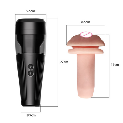 Advanced Retractable Artificial Vagina Male Masturbation Cup Vibrator