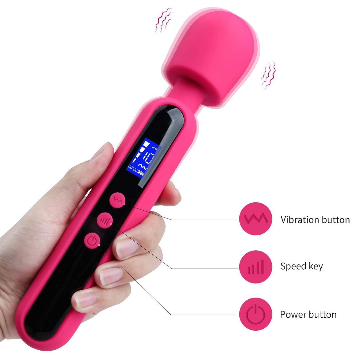 Small Large Silicone Japan Wand Massage Vibrator