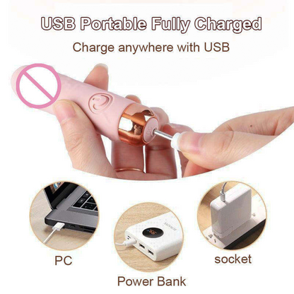 Handheld Pocket Massagers Realistic Dildo Skin-Friendly Silicone Mini Adult Sex Toys