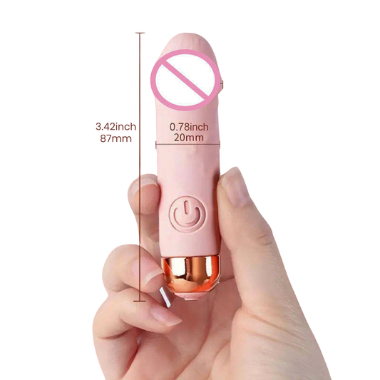 Handheld Pocket Massagers Realistic Dildo Skin-Friendly Silicone Mini Adult Sex Toys